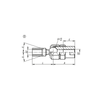 Kipp Axial Joints for Tractive Forces, Adjustable, M8, Style D, Steel, (Qty:1), K1936.41308