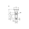 Kipp Indexing Plungers w/Plastic Mushroom Grip and Locking Slot, D1=1/2-13, D=6 mm, Size 2, Thermoplastic, Not Hardened, Stainless Steel, (Qty:1), K0338.13206A584
