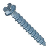 3/16" x 3-1/4" Indented Hex Washer Head Concrete Screw, Slotted, Blue Finish (1000/Bulk Pkg.)