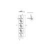 Kipp Spring Hinge, Spring Open, w/Holes, 240 mm, Steel, (Qty:1), K1177.4024001