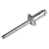 SCPS-83-DL Goebel Duo-Lock Blind Rivet, 1/4", .161" Diameter [.110-.189 Grip Range], Clearance Protruding Head Steel/Steel, Zinc (3000/Pkg.)