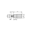 Kipp Revolving Conical Grips, M10X14, Size 3, Thermoset, Blue-Passivated, Steel, (Qty:1), K1201.1028