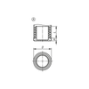 Kipp Tube End Plugs, for Round and Square Tubes, D=45 mm, (Qty:10), K0494.000453050