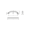 Kipp Tubular Handles, Round, Aluminum, L=446.4 mm, Black Powder Coat, (Qty:1), K0795.400081
