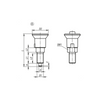 KIPP Indexing Plungers, Size 1, M10X1, w/Plastic Mushroom Grip and Lock, Stainless Steel, (Qty:1), K1213.111051