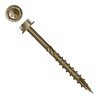 Strongpoint 1/4" x 6" Timber Screws, Unslotted Hex Washer Head, Knurl, Type 17, WAR Coated (500/Bulk Pkg) #XH14060W