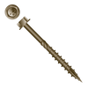 Strongpoint 5/16" x 4" Timber Screws, Unslotted Hex Washer Head, Knurl, Type 17, WAR Coated (500/Bulk Pkg) #XH20040W