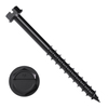 Simpson Strong-Tie 1/4" x 2-3/4" Titen Turbo Concrete and Masonry Screw Anchors, Hex Head, Black (100/Pkg) #TNTBL25234H
