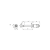KIPP Lock Pins w/High Shear Strength, L5=73.1 mm, D=22 mm, Stainless Steel, (Qty. 1), K0790.012116060