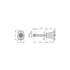 KIPP Ball Lock Pins w/Plastic Grip and High Shear Strength, L5=51.8 mm, D=26.4 mm, Stainless Steel, (Qty. 1), K0792.012606045