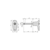 KIPP Ball Lock Pins w/Die-Cast Zinc L Grip and High Shear Strength, L5=49.9 mm, D=70.2 mm, Stainless Steel, (Qty. 1), K0793.114712040