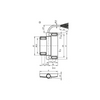 KIPP Security Hinge Switch, 78X116 mm, Style B, External Mount, Cable Bottom, (Qty. 1), K1499.781161121