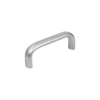 KIPP Pull Handles, L=367 mm, Oval, Front Mount, Aluminum, Bright And Tumbled, (Qty. 1), K0204.350