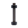 1-1/8"-8 x 6-3/4" A193 B7 Studs Plain, End to End, w/ (2) 2H Nuts Assembled (15/Pkg.)