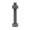 1-1/4"-8 x 8-3/4" A193 B7 Studs NanoGalv, End to End, w/ (2) 2H Nuts Assembled (10/Pkg.)
