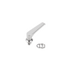 Kipp Quarter Turn Lock w/L Grip, Lockable, D=32 mm, H=18 mm, Stainless Steel, (Qty. 1), K1359.218