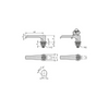 Kipp Quarter Turn Lock w/L Grip, Lockable, D=32 mm, H=18 mm, Stainless Steel, (Qty. 1), K1359.218