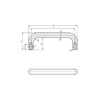 Kipp Pull Handles For Hygienic USIT Sealing and Shim Washer, L=322.3 mm, Polished Stainless Steel, (Qty. 1), K1364.30010