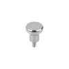 Kipp Mushroom Knob, External Thread, w/High Head, Hygienic USIT Sealing And Shim Washer, Freudenberg Process Seals, M6X12, Polished Stainless Steel, (Qty. 1), K1309.2506X12