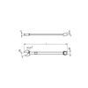 Kipp Combination Spanner (Wrench), L=154.5 mm, Steel, (Qty. 1), K1362.10