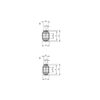 Kipp Spherical Bearings, D=16H7 mm, K Series, DIN ISO 12240-1, Polished Stainless Steel, (Qty. 1), K1324.11631