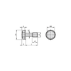 KIPP M3 x 10 mm Hexagon Head Bolts w/Narrow Shaft In Hygienic Design, Stainless Steel, (Qty. 10), K1330.03X10
