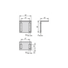 Kipp Angle Brackets for Ball Catch, H=3 mm, Electro Zinc-Plated Steel, (Qty. 10), K1294.9503550