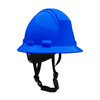 Kilimanjaro Type II Full Brim Safety Helmet with HDPE Shell, 4-Point Textile Suspension, Wheel Ratchet Adjustment Vented, With 4-Point Chinstrap, Royal, OS 280-HP642RV-CH-17 (1 Each)