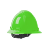 Kilimanjaro Full Brim Hard Hat with HDPE Shell, 4-Point Textile Suspension and Wheel Ratchet Adjustment, Lime, OS 280-HP641R-45 (96 Each)