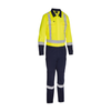 Bisley Class 3 Men's Vented Two Tone Coverall with Navy Bottom, Hi-Vis Yellow, 2XL 314M6369H-YN/2X (1 Each)