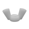 1/4"-20 Nylon Wing Nuts, Plain, USA (500/Pkg.)