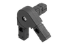 KIPP 20X20X15, Square Tube Connector Hinge, Three-Way, Swivel, Polyamide,  (Qty:10), K0626.1201511