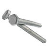 5/16"-18 x 4" Fully Threaded Aluminum Hex Bolts, Indented Hex, 6061-T6, Plain (50/Pkg.)