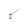 KIPP Adjustable Handles, Size 2, M6, Internal Thread, Black Oxidized Steel, Powder Coat Gray, (Qty. 1), K0752.206187