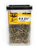 Big Timber #9 x 2-1/2" Interior Wood Screws, Bugle Head, T-25 Star Drive, Zinc Yellow (5 lb Bucket) #5YTX9212