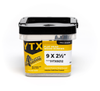 Big Timber #9 x 2-1/2" Interior Wood Screws, Bugle Head, T-25 Star Drive, Zinc Yellow (1 lb Bucket) #1YTX9212