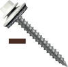Big Timber #10 x 1-1/2" Metal Roofing Screws, 1/4" Hex, EPDM Washer, Cocoa Brown (500 per Bucket) #WB112COCOA-500