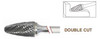 SF-1NF Tree Shape Radius Premium Carbide Burr, Double Cut, Norseman Drill #18539