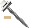Big Timber #10 x 1" Metal Roofing Screws, 1/4" Hex, EPDM Washer, Tan (100 per Bucket) #WB1T-100