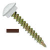 Big Timber #10 x 1-1/2" Metal Roofing Screws, Star Drive, EPDM Washer, Gold Zinc w/ Cocoa Brown Head (100 per Bucket) #EWB112COCOA-100