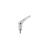KIPP M12X50 mm, Size3, Adjustable Handle w/External Thread and Collar for Hygienic USIT Sealing and Shim Washer, Freudenberg Process Seals,  Stainless Steel, (Qty. 1), K1317.312X50