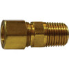Midland Industries 18092 Ball Check Valve, 1/8 x 1/8 in Nominal, Compression x MNPTF, Brass Body, Domestic (Qty. 1)
