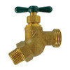Midland Industries 942111LF Heavy-Duty Hose Bibb No Kink Valve, 3/4 in Nominal, MIP x MHT, Cast Brass Body (Qty. 1)