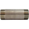 Midland Industries 48167 Welded Pipe Nipple, 2 in MPT x 2 in MPT, 5-1/2 in L, Stainless Steel, SCH 40 Schedule (Qty. 1)