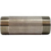 Midland Industries 48193 Welded Pipe Nipple, 2-1/2 in MPT x 2-1/2 in MPT, 12 in L, Stainless Steel, SCH 40 Schedule (Qty. 1)