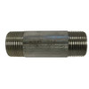 Midland Industries 48081 Welded Pipe Nipple, 3/4 in MPT x 3/4 in MPT, 1-1/2 in L, Stainless Steel, SCH 40 Schedule (Qty. 1)