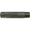 Midland Industries 48045 Welded Pipe Nipple, 3/8 in MPT x 3/8 in MPT, 3-1/2 in L, Stainless Steel, SCH 40 Schedule (Qty. 1)