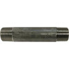 Midland Industries 48054 Welded Pipe Nipple, 3/8 in MPT x 3/8 in MPT, 10 in L, Stainless Steel, SCH 40 Schedule (Qty. 1)