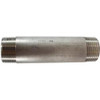 Midland Industries 49135 Welded Pipe Nipple, 1-1/4 in MPT x 1-1/4 in MPT, 12 in L, Stainless Steel, SCH 40 Schedule (Qty. 1)