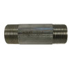 Midland Industries 49090 Welded Pipe Nipple, 3/4 in MPT x 3/4 in MPT, 6 in L, Stainless Steel, SCH 40 Schedule (Qty. 1)
